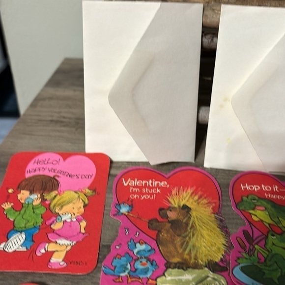VINTAGE AMERICAN GREETINGS (AG) LOT OF 10 VALENTINE CARDS - Picture 7 of 11